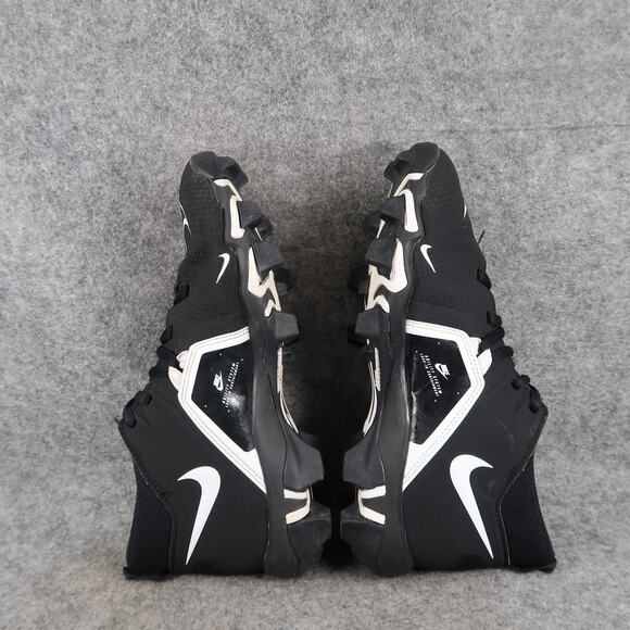 Nike Shoes Youth 6Y Football Cleats Alpha Menace 3 Shark Black White Lace Up - Picture 9 of 14